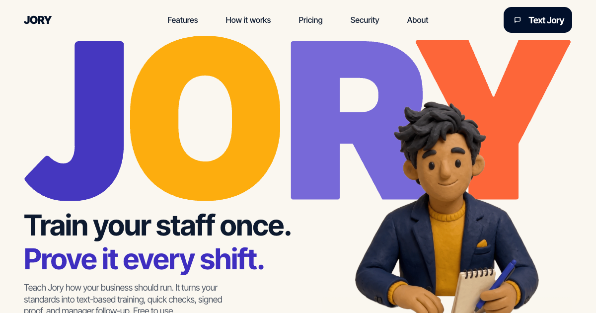 Jorry Intro Jory — Your AI manager.